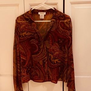 JONES NEW YORK Silk blouse NWT